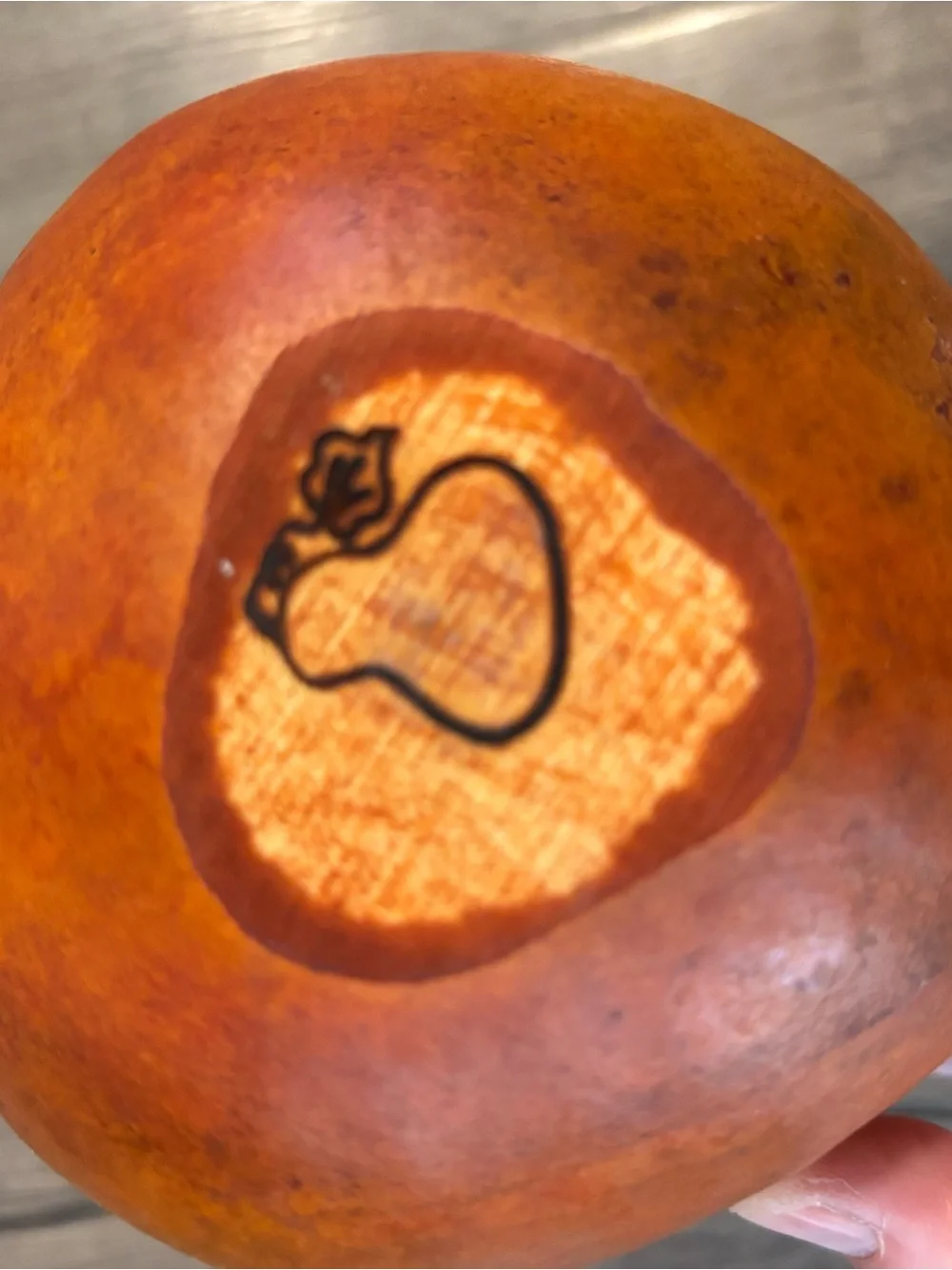 Small Handcrafted Decorative Gourd Jack-O'-Lantern Pumpkin Bucket Halloween